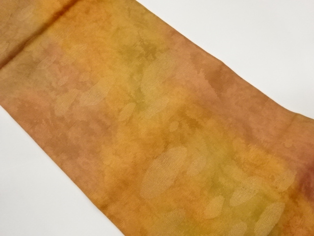 JAPANESE KIMONO / HIRAKI NAGOYA OBI FOR SUMMER / WOVEN ABSTRACT PATTERN